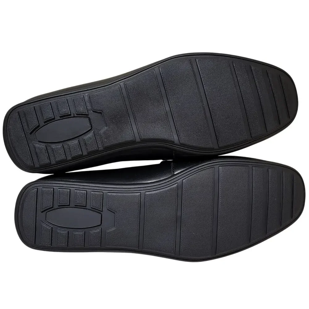 Alfani Men Masonn Slip On Penny Driver Loafers Size US 7M Black Faux Leather